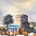 Joyce's Tower Sandycove Painting by Roland Byrne Joyce's Tower Sandycove Painting by Roland Byrne