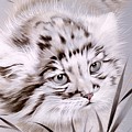 Jungle Cat 1 Painting by Alina Oseeva Jungle Cat 1 Painting by Alina Oseeva