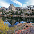 Lake Blanche and the Sundial - Big Cottonwood Canyon, Utah - October '06 Photograph by Brett Pelletier Lake Blanche and the Sundial - Big Cottonwood Canyon, Utah - October '06 Photograph by Brett Pelletier