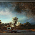 Landscape with a Stone Bridge by Rembrandt van Rijn Painting by Rolando Burbon Landscape with a Stone Bridge by Rembrandt van Rijn Painting by Rolando Burbon