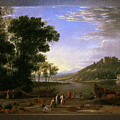 Landscape with Merchants by Claude Lorrain Painting by Rolando Burbon Landscape with Merchants by Claude Lorrain Painting by Rolando Burbon