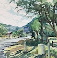 Afternoon on Mulholland Painting by Luisa Millicent Afternoon on Mulholland Painting by Luisa Millicent