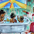 Lessons From Mommy Painting by Artist RiA Lessons From Mommy Painting by Artist RiA