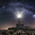 Lighthouse And Milky Way Photograph by Carlos F. Turienzo