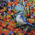 Little Jay Painting by Karen Ilari Little Jay Painting by Karen Ilari