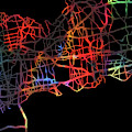 Long Island New York Watercolor City Street Map Dark Mode by Design Turnpike Long Island New York Watercolor City Street Map Dark Mode by Design Turnpike