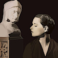 Louise Brooks with bust of Dante Alighieri Digital Art by Louise Brooks Louise Brooks with bust of Dante Alighieri Digital Art by Louise Brooks
