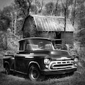 Love that Black and White 1957 Chevy Truck Photograph by Debra and Dave Vanderlaan Love that Black and White 1957 Chevy Truck Photograph by Debra and Dave Vanderlaan