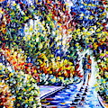 Lovers In The Garden Painting by Mirek Kuzniar Lovers In The Garden Painting by Mirek Kuzniar