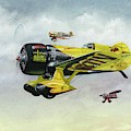 Lowell Bayle's Gee Bee Painting by Simon Read Lowell Bayle's Gee Bee Painting by Simon Read
