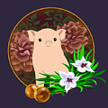 Lucky Pig Digital Art by Alice Chen Lucky Pig Digital Art by Alice Chen
