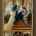 Madonna and Child Seated Between St. Genevieve and Joan Of Arc by Elisabeth Sonrel Painting by Rolando Burbon Madonna and Child Seated Between St. Genevieve and Joan Of Arc by Elisabeth Sonrel Painting by Rolando Burbon
