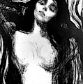 Madonna, Lithograph By Edvard Munch Dedicated To Dr Bucher by Edvard Munch Madonna, Lithograph By Edvard Munch Dedicated To Dr Bucher by Edvard Munch