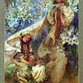 Madonna of the Lilies by Alphonse Mucha Painting by Rolando Burbon Madonna of the Lilies by Alphonse Mucha Painting by Rolando Burbon