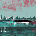 Madrid Abstract Skyline by Naxart Studio Madrid Abstract Skyline by Naxart Studio