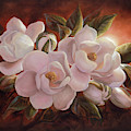 Magnolia Sunrise Painting by Lynne Pittard Magnolia Sunrise Painting by Lynne Pittard