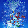 Making Snow Painting by Michael Humphries Making Snow Painting by Michael Humphries