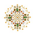 Mandala Flowering Series#2. White by Elena Kotliarker Mandala Flowering Series#2. White by Elena Kotliarker