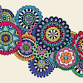 Mandalas on Ivory Painting by Beth Ann Scott Mandalas on Ivory Painting by Beth Ann Scott