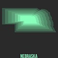 Map Of Nebraska 1 by Naxart Studio Map Of Nebraska 1 by Naxart Studio