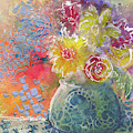 Marabu Flowers 1 Mixed Media by Francine Dufour Jones Marabu Flowers 1 Mixed Media by Francine Dufour Jones