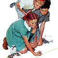 Marbles Champ by Norman Rockwell Marbles Champ by Norman Rockwell