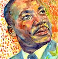Martin Luther King Jr portrait Painting by Suzann Sines Martin Luther King Jr portrait Painting by Suzann Sines