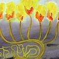 MENORAH cc38 Painting by Hebrewletters Sl MENORAH cc38 Painting by Hebrewletters Sl