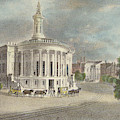 Merchants Exchange, 1838 Drawing by J C Wild Merchants Exchange, 1838 Drawing by J C Wild