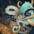 Metallic Octopus II Digital Art by Spacefrog Designs Metallic Octopus II Digital Art by Spacefrog Designs
