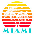 Miami 80s Tropical Sunset by Filip Schpindel Miami 80s Tropical Sunset by Filip Schpindel