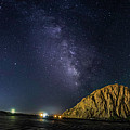 Milky Way over Morro Rock Photograph by Mike Long Milky Way over Morro Rock Photograph by Mike Long