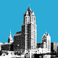Milwaukee Skyline - 4 - Coral by DB Artist