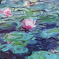 Monet-water Lilies Mixed Media by Portfolio Arts Group