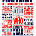 Monterey Pop Festival, poster Mixed Media by Thomas Pollart Monterey Pop Festival, poster Mixed Media by Thomas Pollart