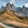 Mountain landscape of the picturesque Dolomites at Passo Gardena Photograph by Michalakis Ppalis Mountain landscape of the picturesque Dolomites at Passo Gardena Photograph by Michalakis Ppalis
