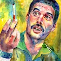 Mr Bad Guy - Freddie Mercury Portrait by Suzann Sines Mr Bad Guy - Freddie Mercury Portrait by Suzann Sines