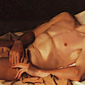 Naked Young Man - B. Snezhkovsky Painting by Konstantin Somov Naked Young Man - B. Snezhkovsky Painting by Konstantin Somov