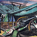 A Howitzer Firing, 1918 by Paul Nash A Howitzer Firing, 1918 by Paul Nash