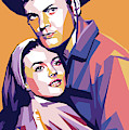 Natalie Wood And Tab Hunter by Stars on Art Natalie Wood And Tab Hunter by Stars on Art