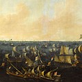 Naval Battle on the IJsselmeer, 6 October 1573 Episode from the Eighty Years' War. Painting by Abraham de Verwer Naval Battle on the IJsselmeer, 6 October 1573 Episode from the Eighty Years' War. Painting by Abraham de Verwer