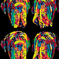 Neapolitan Mastiff Dog Head Pet Colorful Design by Super Katillz Neapolitan Mastiff Dog Head Pet Colorful Design by Super Katillz