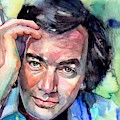 Neil Diamond Portrait I Painting by Suzann Sines Neil Diamond Portrait I Painting by Suzann Sines