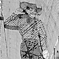 Vegas Vic BW Photograph by Mary Pille Vegas Vic BW Photograph by Mary Pille