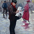 Newspaper salesman by O Vaering by Carl Doernberger
