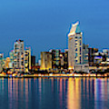 Night Falls on San Diego Photograph by David Levin