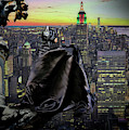 Night Of The Bat Man Photograph by Jon Volden Night Of The Bat Man Photograph by Jon Volden