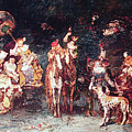 Nocturnal Feast, 1875 Painting by Adolphe Joseph Thomas Monticelli