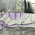 Nude Woman With Bird by Anthony Falbo Nude Woman With Bird by Anthony Falbo