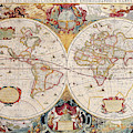 Old Cartographic Map Painting by Rolando Burbon Old Cartographic Map Painting by Rolando Burbon